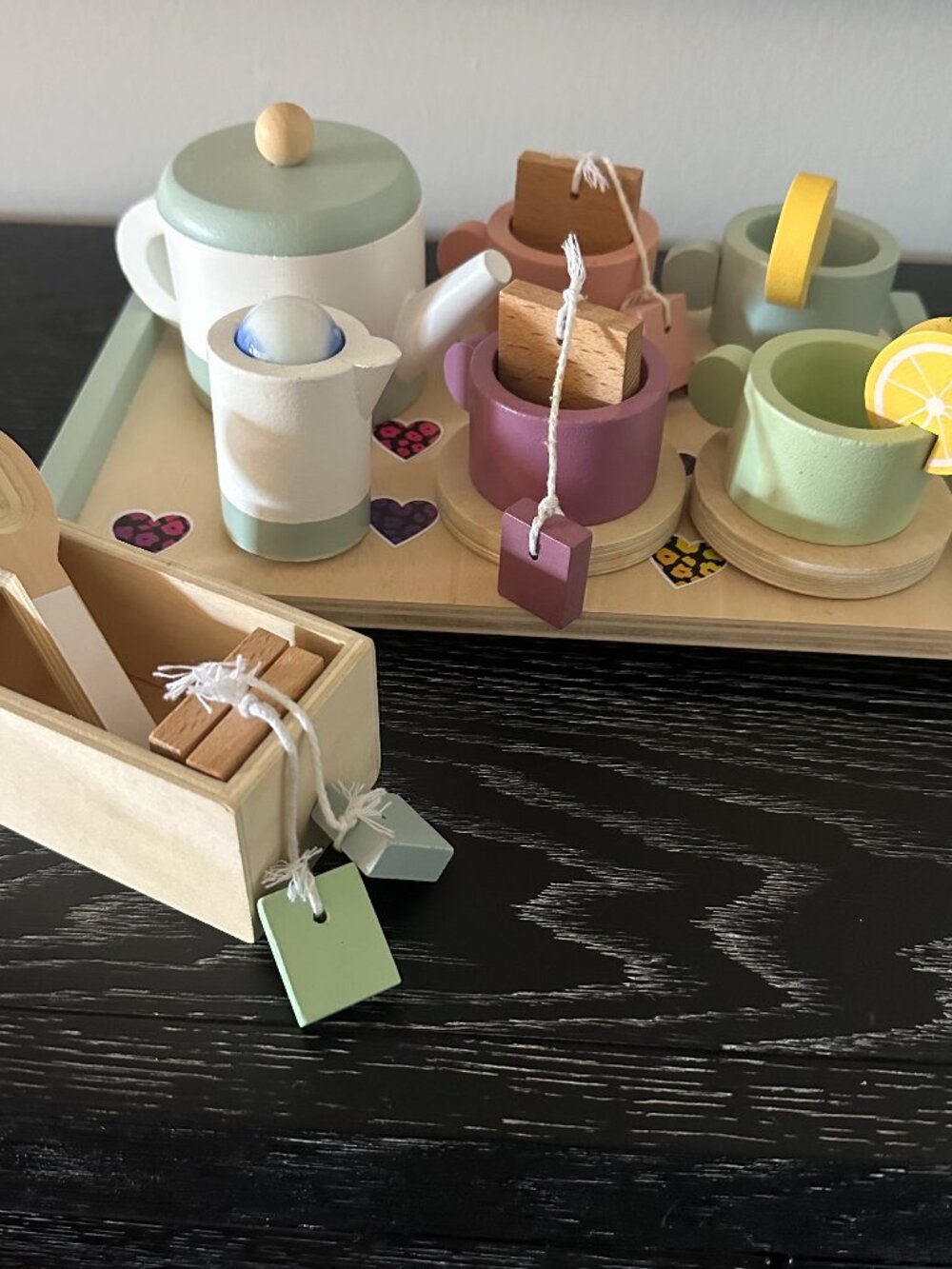 Wooden Play Pretend Tea Set
